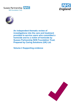 An independent thematic review of investigations into the care and