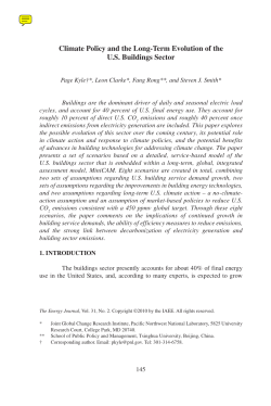 Climate Policy and the Long-Term Evolution of the U.S. Buildings