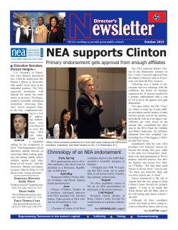 NEA Director`s Report - Tennessee Education Association