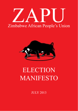 election manifesto - Archivo Electoral