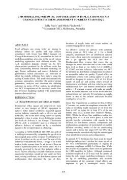 cfd modelling for swirl diffuser and its