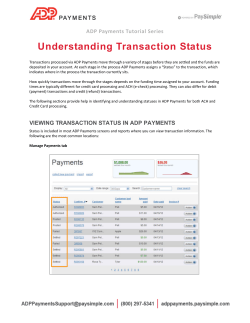 Understanding Transaction Status