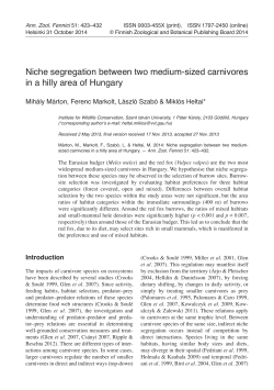 Niche segregation between two medium
