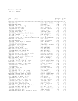 AR List sorted by Book Level
