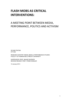 flash mobs as critical interventions