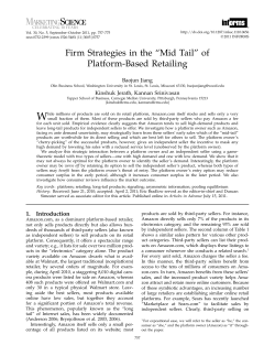 Firm Strategies in the &ldquo;Mid Tail&rdquo; of Platform