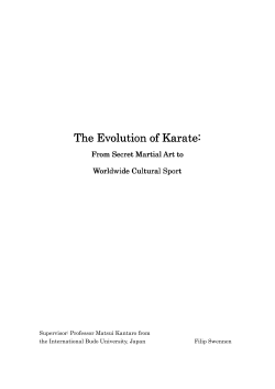 The Evolution of Karate
