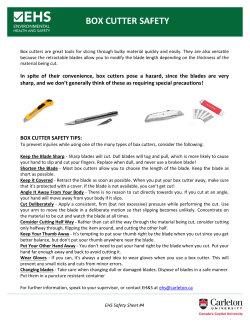 box cutter safety tips