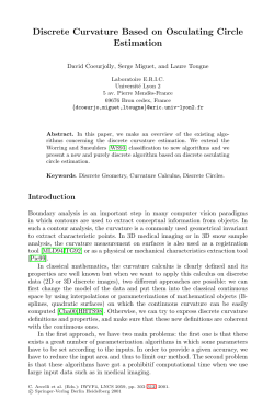 Discrete Curvature Based on Osculating Circle