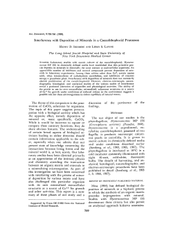 Interference with Deposition of Minerals in a Coccolithophorid
