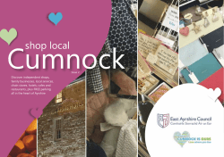 Cumnock Shop local brochure