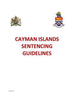 cayman islands sentencing guidelines