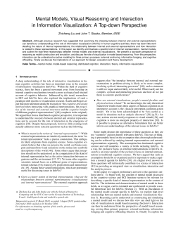 Mental Models, Visual Reasoning and Interaction in Information