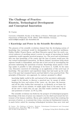 The Challenge of Practice: Einstein, Technological