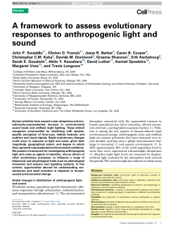 A framework to assess evolutionary responses to anthropogenic