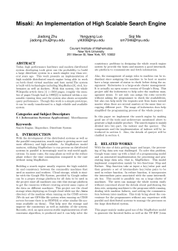 Misaki: An Implementation of High Scalable Search Engine