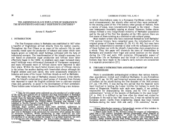 The Amerindian Slave Population in Barbados in the Seventeenth