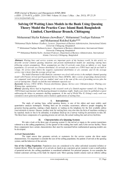 Solving Of Waiting Lines Models in the Bank Using Queuing Theory