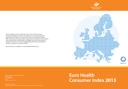 (EHCI) 2013 - Health Consumer Powerhouse