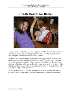 Cradle Boards for Babies - Six Nations Polytechnic