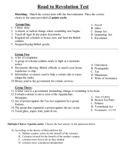 Matching: Match the correct term with the best statement