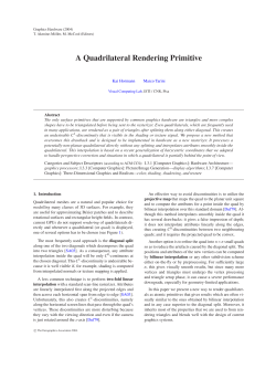 A Quadrilateral Rendering Primitive - Visual Computing Lab