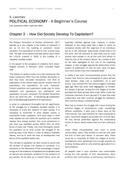 Leontiev, A - Political Economy - Chapter 2 - CPGB-ML
