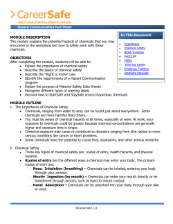Fact Sheet - CareerSafe