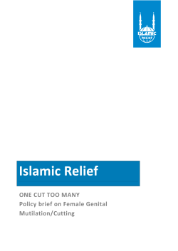 About FGM/C - Islamic Relief Worldwide