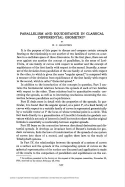 parallelism and equidistance in classical