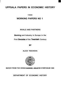 uppsala papers in economic history