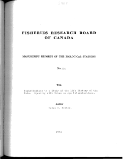 Contributions to a study of the life history of the hake. Spawning with