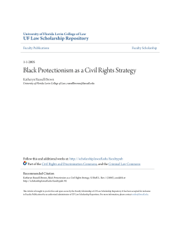 Black Protectionism as a Civil Rights Strategy