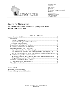 state of wisconsin municipal services payments