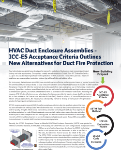 HVAC Duct Enclosure Assemblies - ICC
