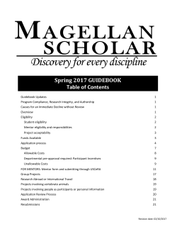 The Magellan Scholar program was created to enrich the academic