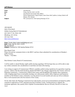 Combined Comments Since Planning Commission