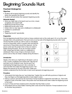 Beginning Sounds Hunt