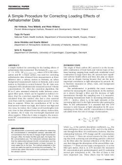 A Simple Procedure for Correcting Loading Effects of - GAW-WDCA