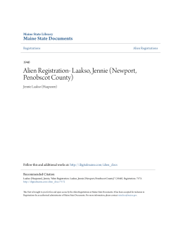 Alien Registration - Digital Maine: State Documents