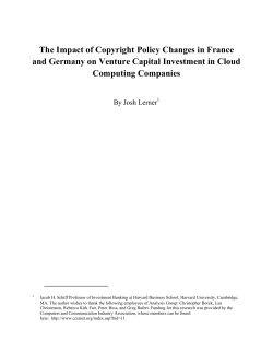 The Impact of Copyright Policy Changes in France and Germany on