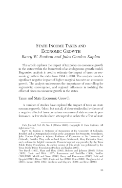 State Income Taxes and Economic Growth