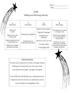 STAR Editing and Revising Activity