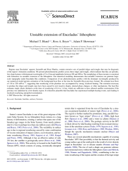 Unstable extension of Enceladus` lithosphere