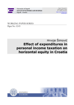 Effect of expenditures in personal income taxation on
