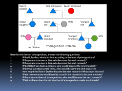 Primogeniture Problem
