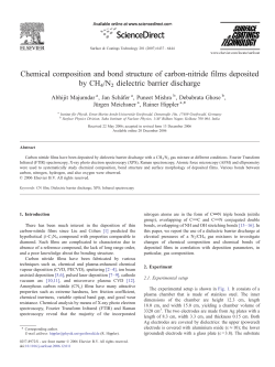 Chemical composition and bond structure of carbon