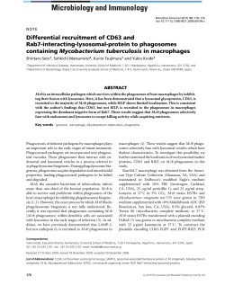 Differential recruitment of CD63 and