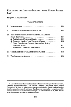 Exploring the Limits of International Human Rights Law