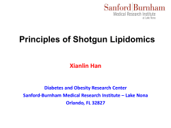 Principles of Shotgun Lipidomics
